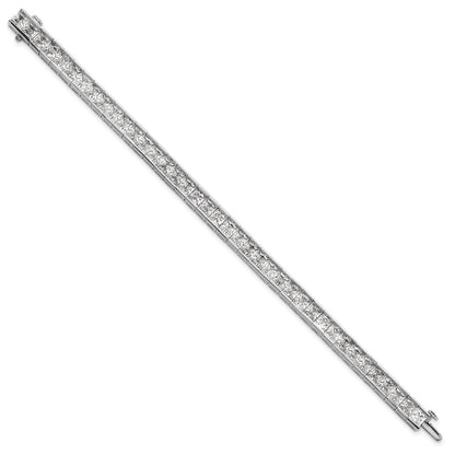 14K White Gold Certified Lab Grown Diamond Vs Def Princess Tennis Bracelet