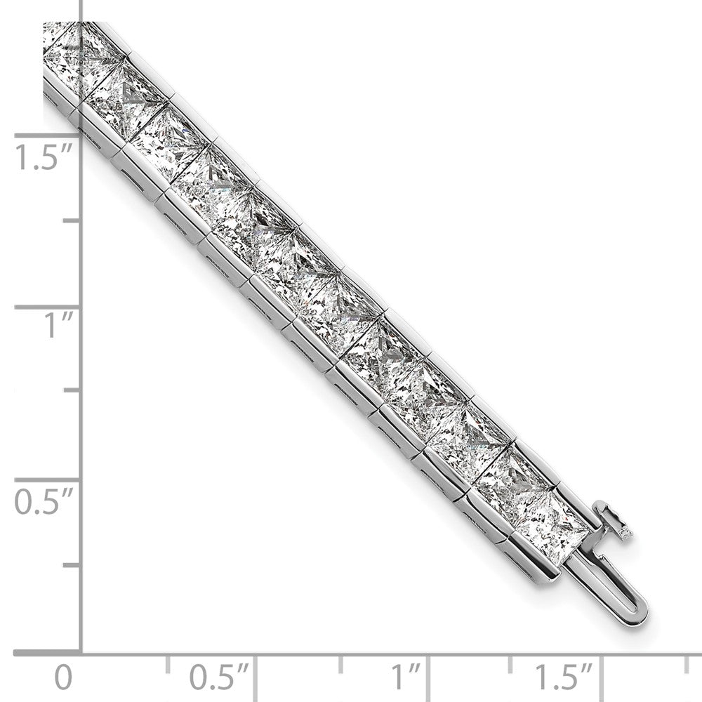 14K White Gold Certified Lab Grown Diamond Vs Def Princess Tennis Bracelet