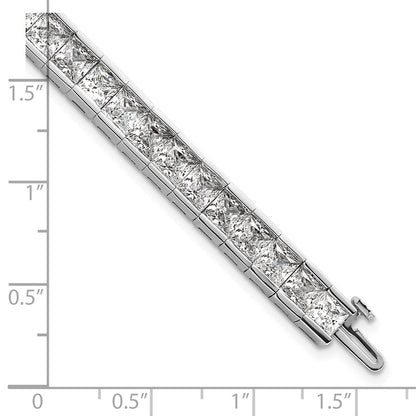 14K White Gold Certified Lab Grown Diamond Vs Def Princess Tennis Bracelet