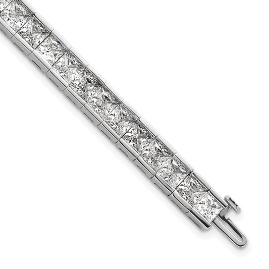 14K White Gold Certified Lab Grown Diamond Vs Def Princess Tennis Bracelet