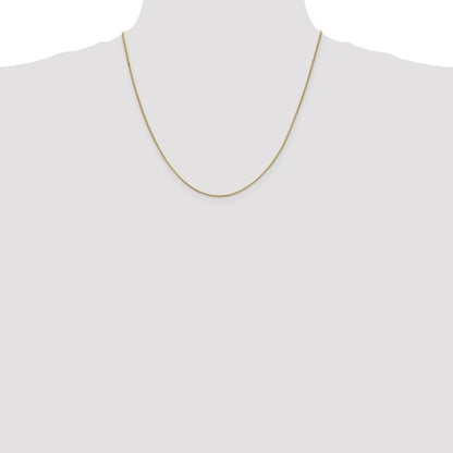 14K Yellow Gold 20 Inch .95mm Box With Lobster Clasp Chain Necklace