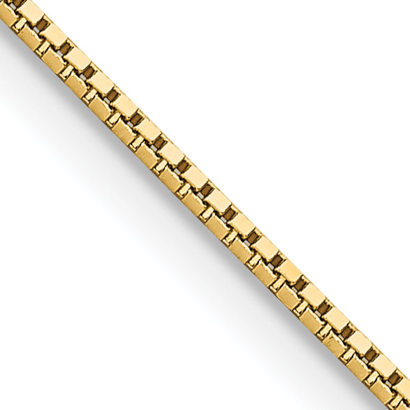 14K Yellow Gold 20 Inch .95mm Box With Lobster Clasp Chain Necklace