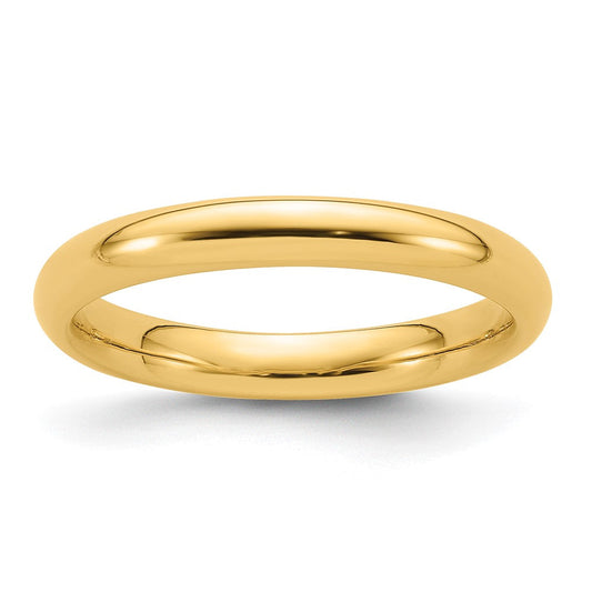 18k Yellow Gold 3mm Standard Weight Comfort Fit Wedding Band Ring