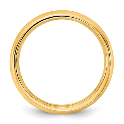 10K Yellow Gold 10Ky 3.5mm Standard Comfort Fit Band Size 7.5