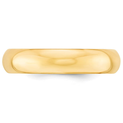 18k Yellow Gold 5mm Standard Weight Comfort Fit Wedding Band Ring