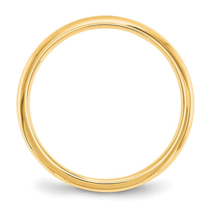 18k Yellow Gold 2mm Lightweight Comfort Fit Wedding Band Ring