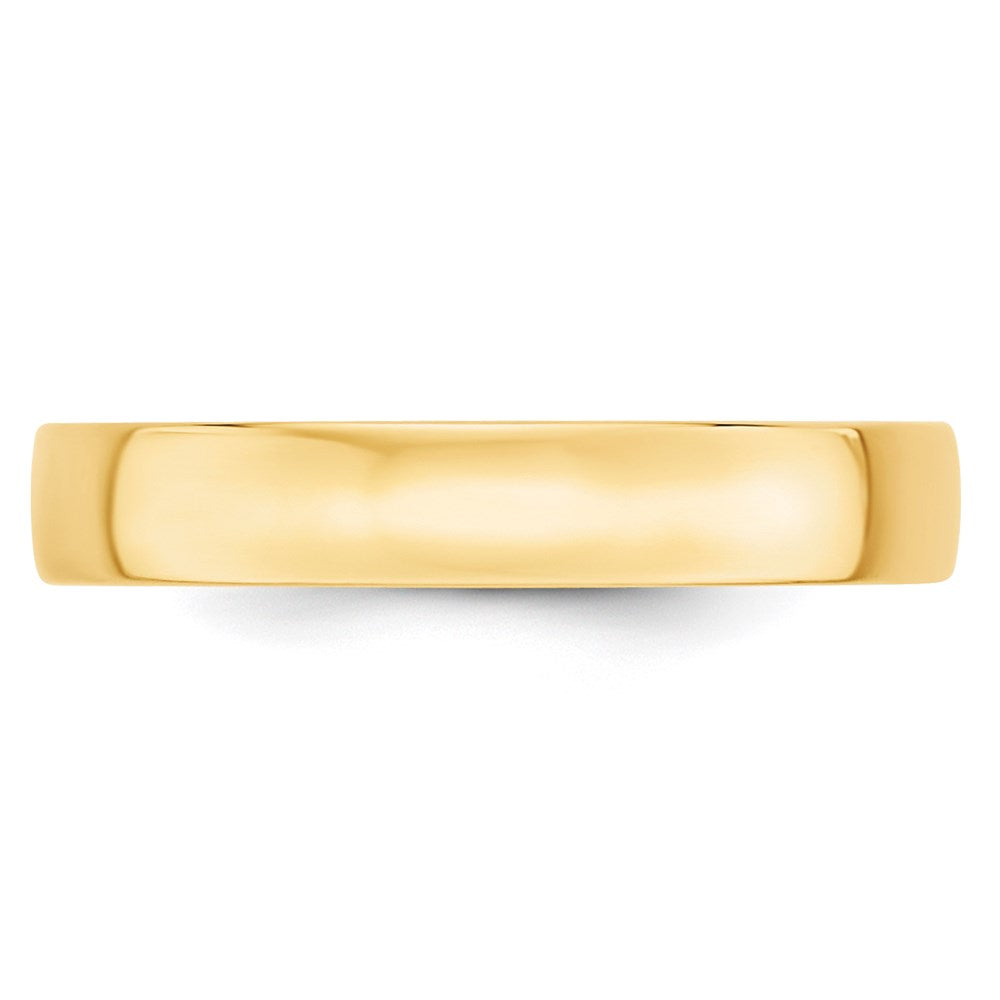 18k Yellow Gold 4mm Lightweight Comfort Fit Wedding Band Ring
