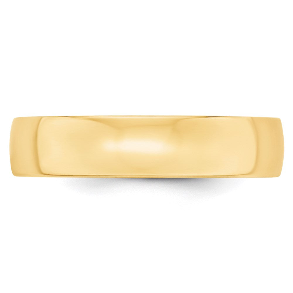 18k Yellow Gold 5mm Lightweight Comfort Fit Wedding Band Ring