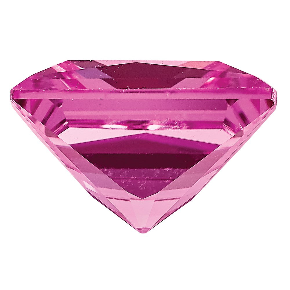 Gemstone Created Pink Sapphire 4mm Princess