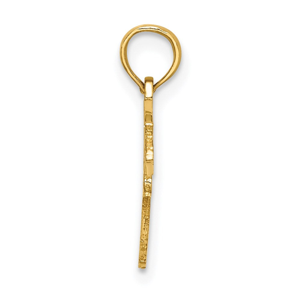 14K Yellow Gold Fire Department Insignia Charm