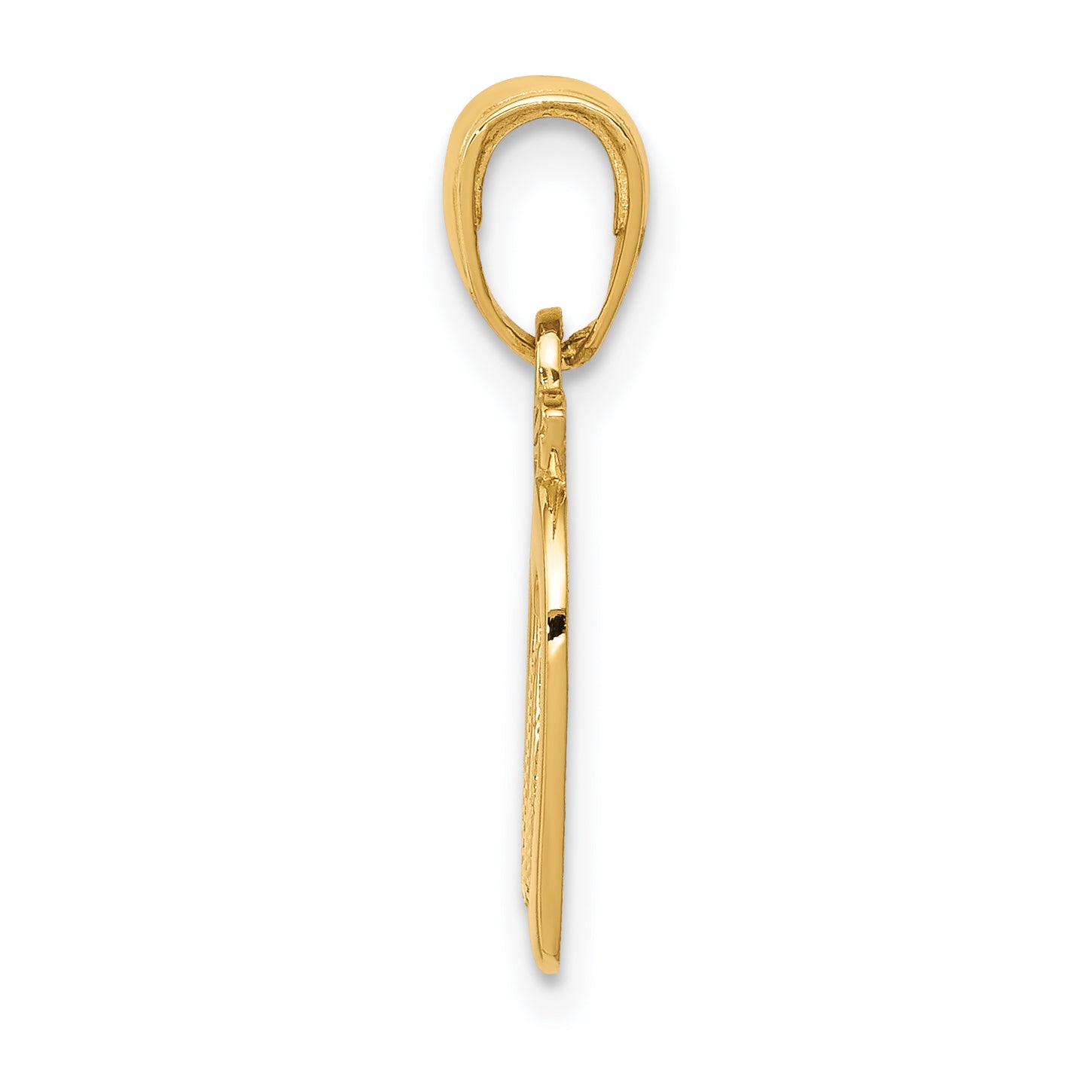 14K Yellow Gold New York Skyline In Apple Pendant