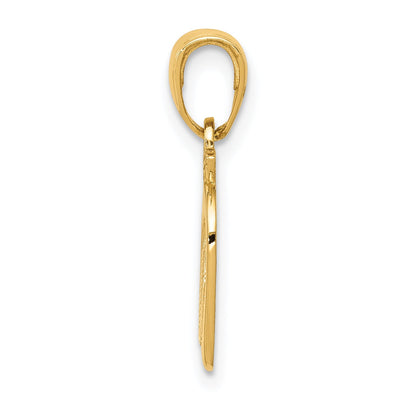 14K Yellow Gold New York Skyline In Apple Pendant