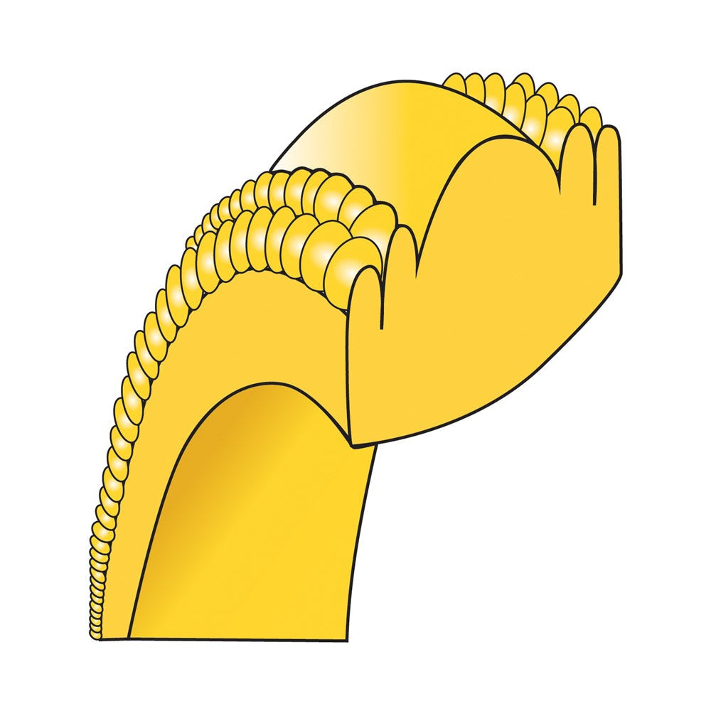 14k Yellow Gold 6mm Double Milgrain Comfort Fit Wedding Band Ring