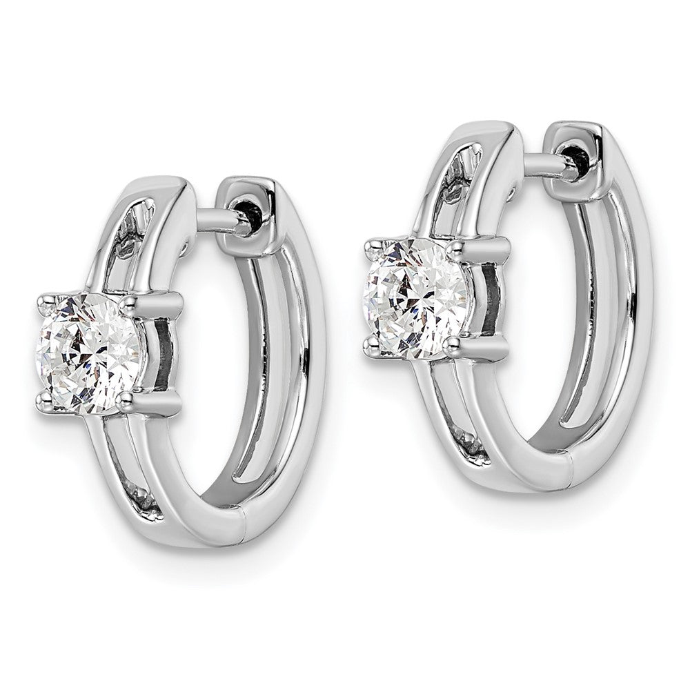 Def Earring 14K White Gold True Origin 5/8 Carat Lab Grown Diamond Vs Def Hinged ...