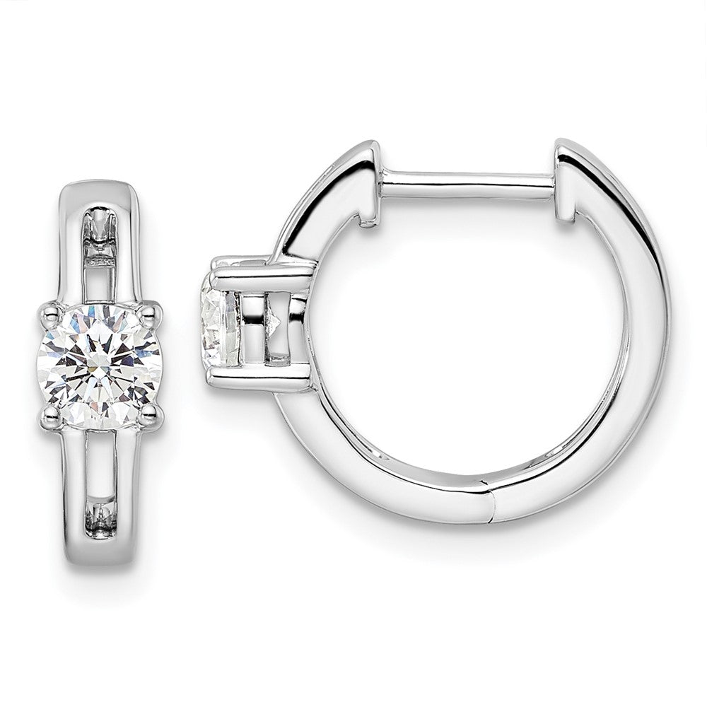 Def Earring 14K White Gold True Origin 5/8 Carat Lab Grown Diamond Vs Def Hinged ...