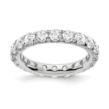 Solid Real 14K White Gold SI2-I1(H/I) UPRG Eternity Wedding Band Ring