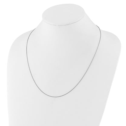 3 Inch Sterling Silver Rh Plated Adjustable 1.3mm Rolo Chain Necklace