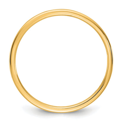 14K Yellow Gold 1.5mm Lightweight Flat Band