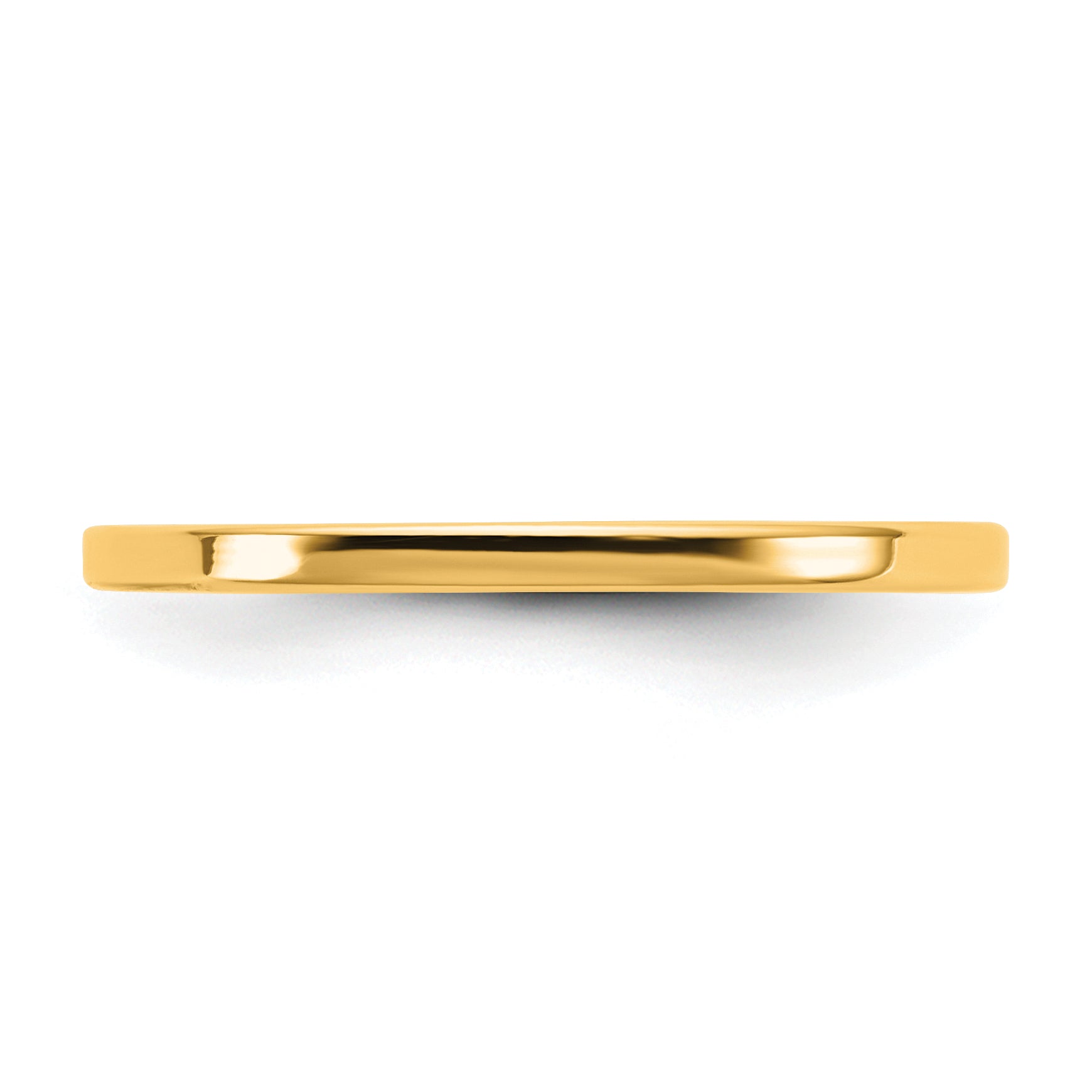 14K Yellow Gold 1.5mm Lightweight Flat Band