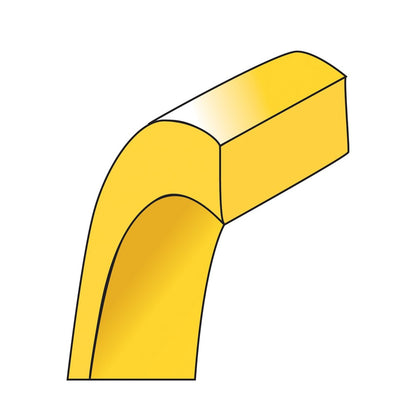 10K Yellow Gold 10Ky 1mm Lightweight Flat Band Size 11.5