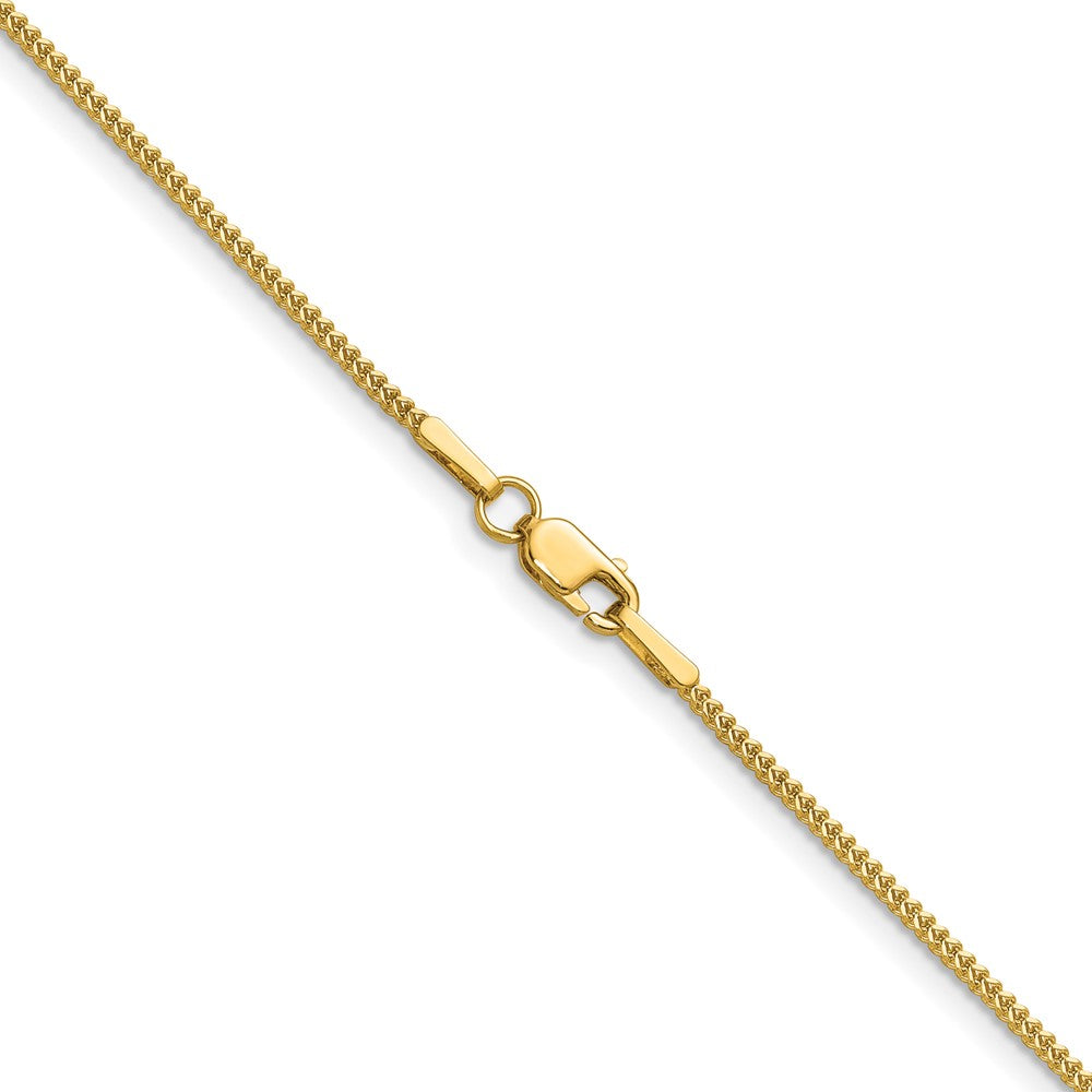 14K Yellow Gold 30 Inch .9mm Franco With Lobster Clasp Chain Necklace