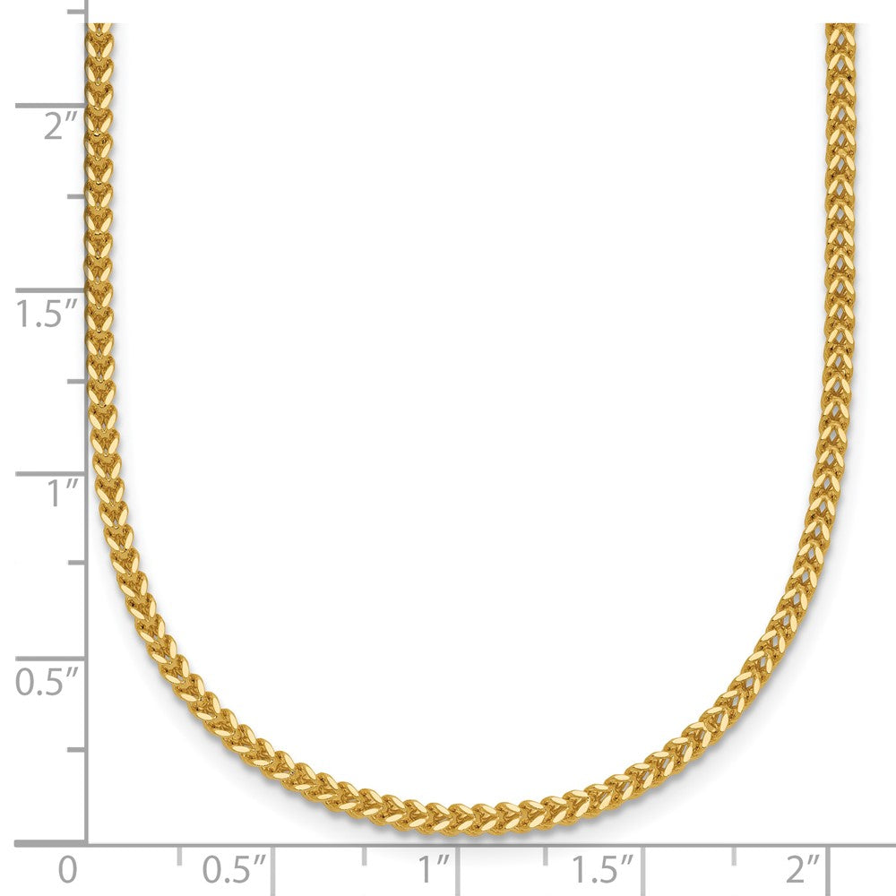 14K Yellow Gold 20 Inch 1.5mm Franco With Lobster Clasp Chain Necklace