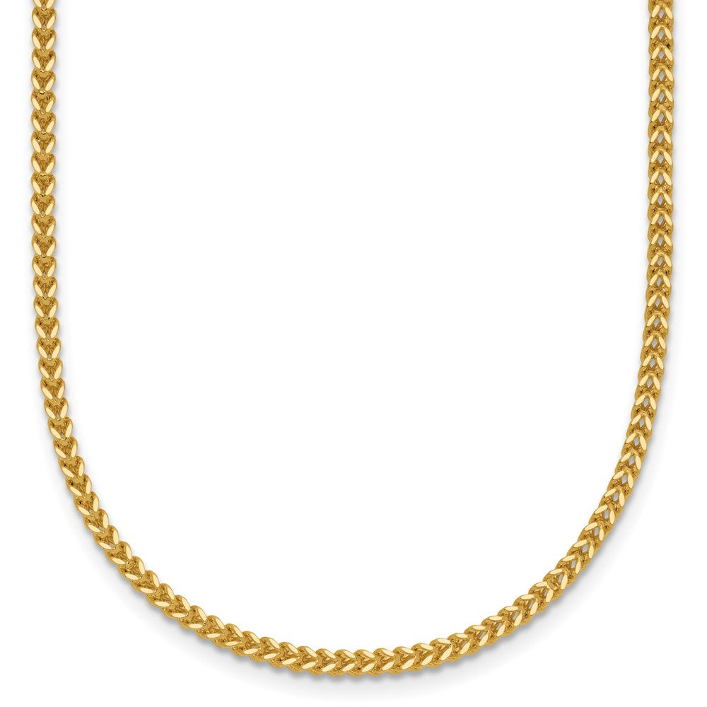 14K Yellow Gold 20 Inch 1.5mm Franco With Lobster Clasp Chain Necklace