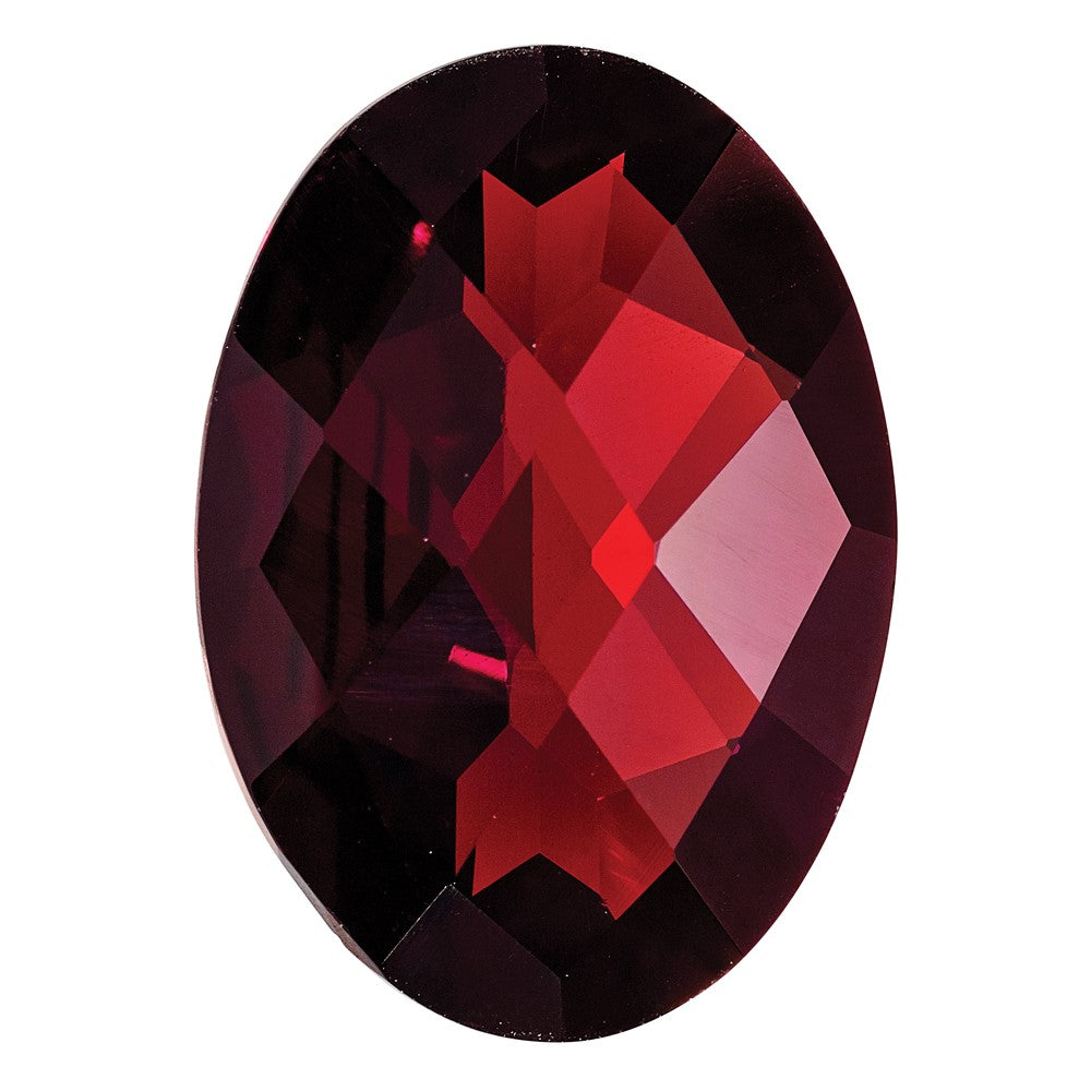 Gemstone Garnet Aa Quality 10X8mm Oval Checkerboard