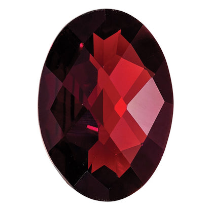 Gemstone Garnet Aa Quality 8X6mm Oval Checkerboard