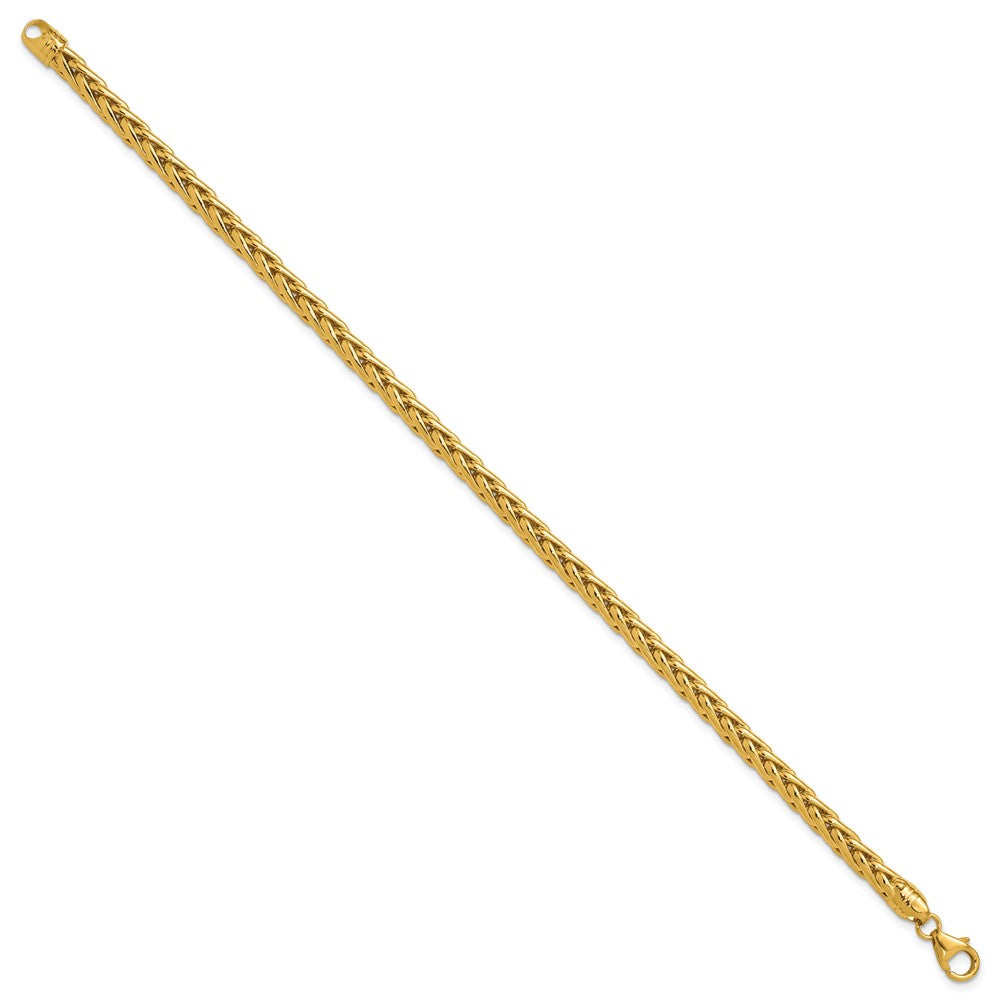 8.5 Inch 14K Polished 8.5In Wheat Chain Bracelet