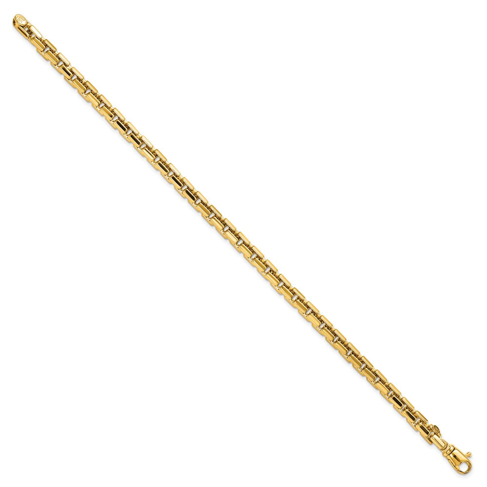 8.5 Inch 14K Yellow Gold Polished Chain Bracelet