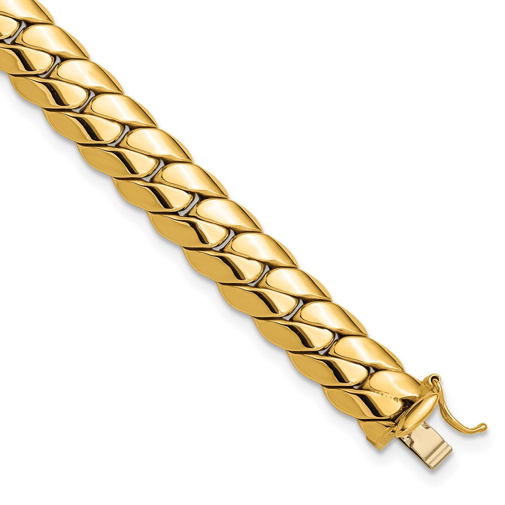 9 Inch 14K Polished Fancy Link Men'S Bracelet