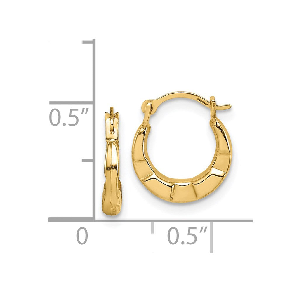 14K Yellow Gold Madi K Hoop Earrings