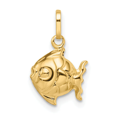 14k Yellow Gold 14k Madi K Polished 3-D Fish Pendant