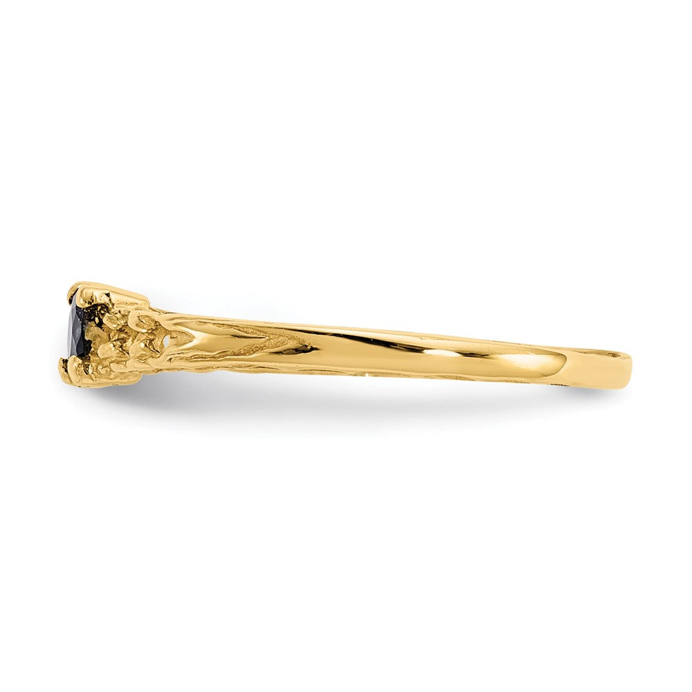 14K Yellow Gold Madi K 3mm Sapphire Birthstone Baby Ring