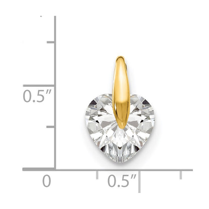 14k Yellow Gold 14k Madi K CZ Children's Heart Pendant