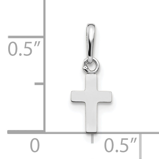 14k White Gold 14k White Gold Madi K Children's Cross Pendant