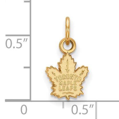 10K Yellow Gold Nhl Logoart Toronto Maple Leafs Extra Small Pendant