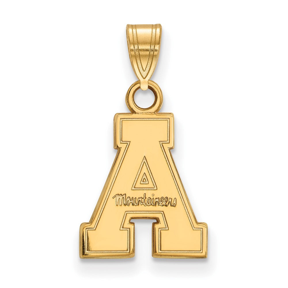 Gold Plated Sterling Silver Logoart Appalachian State University Small Pendant