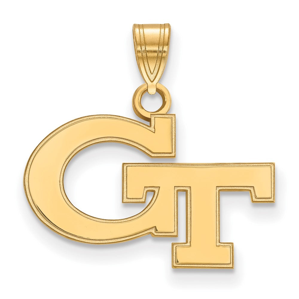 10K Yellow Gold Logoart Georgia Institute Of Technology G T Small Pendant