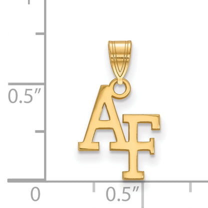 10K Yellow Gold Logoart United States Air Force Academy A F Small Pendant