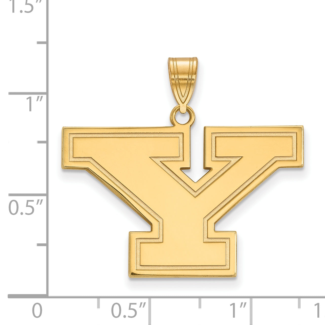 Gold Plated Sterling Silver Logoart Youngstown State University Letter ...