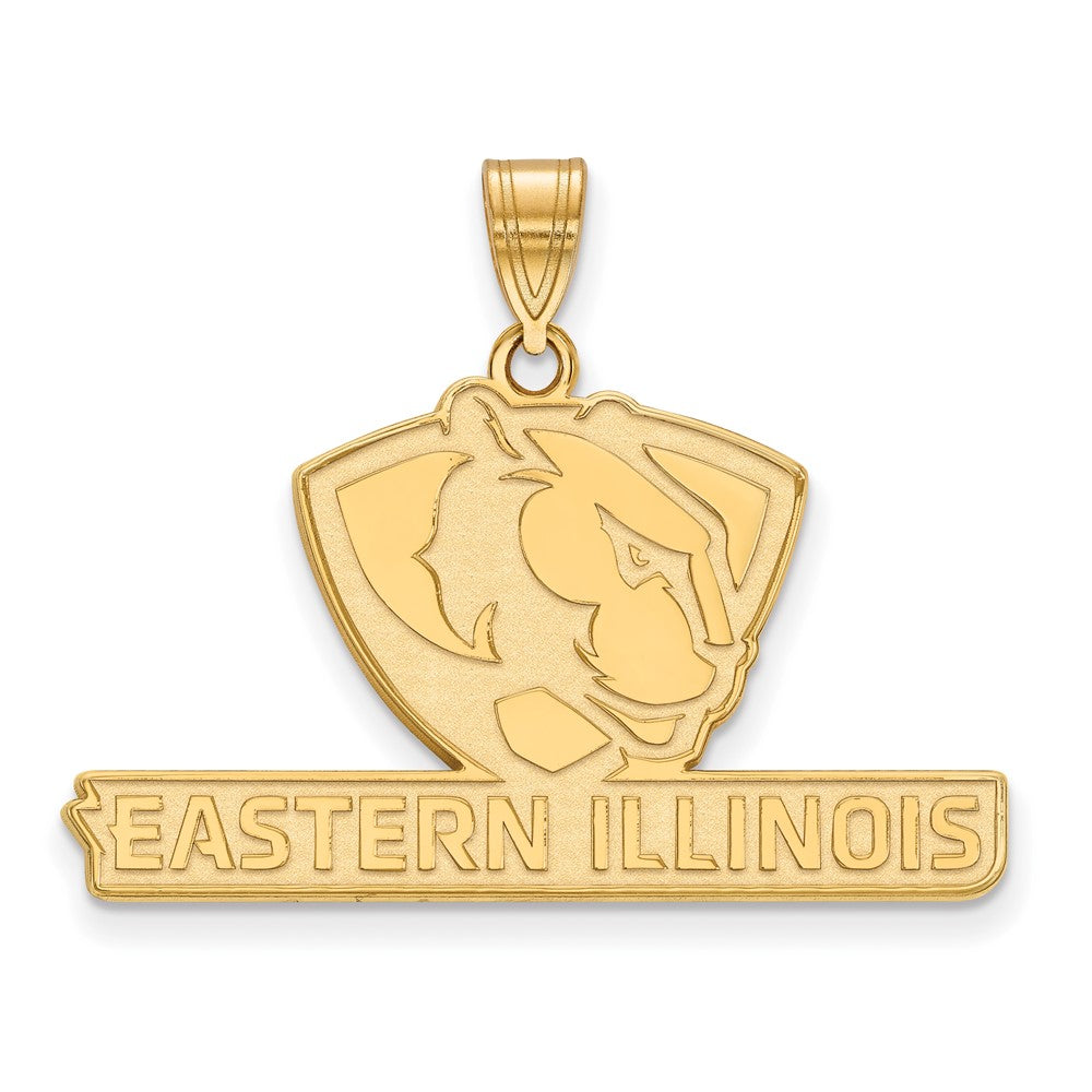 14K Yellow Gold Logoart Eastern Illinois University Large Pendant
