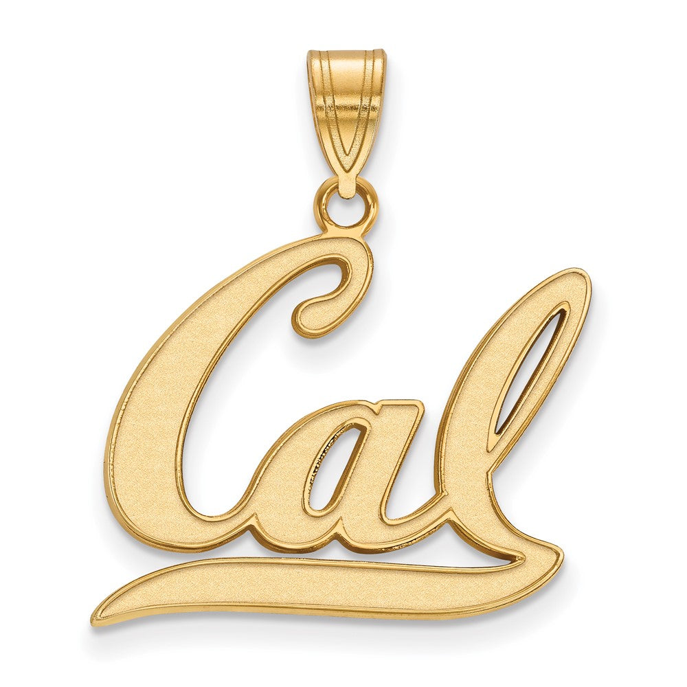 Gold Plated Sterling Silver Logoart University Of California Berkeley Large Pendant