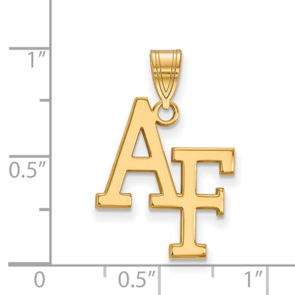 10K Yellow Gold Logoart United States Air Force Academy A F Large Pendant