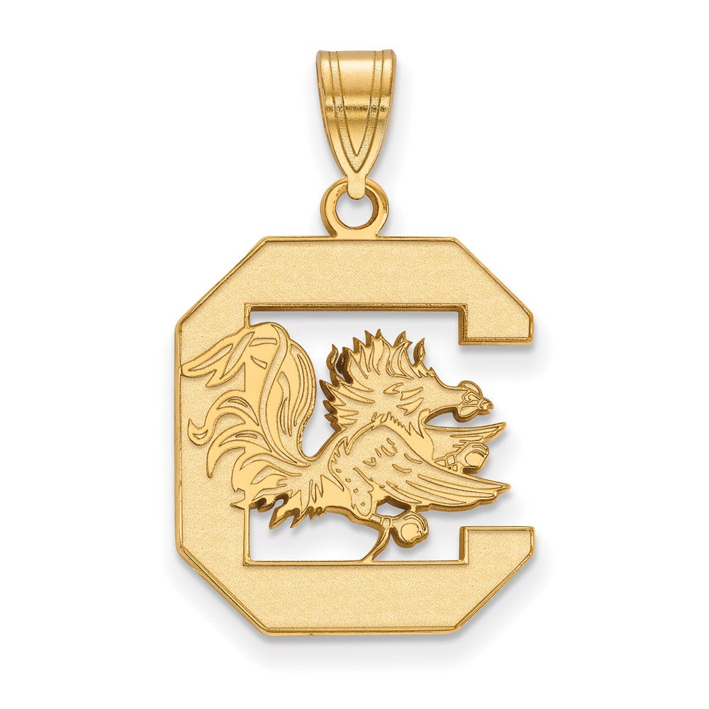 14K Yellow Gold Logoart University Of South Carolina Large Pendant