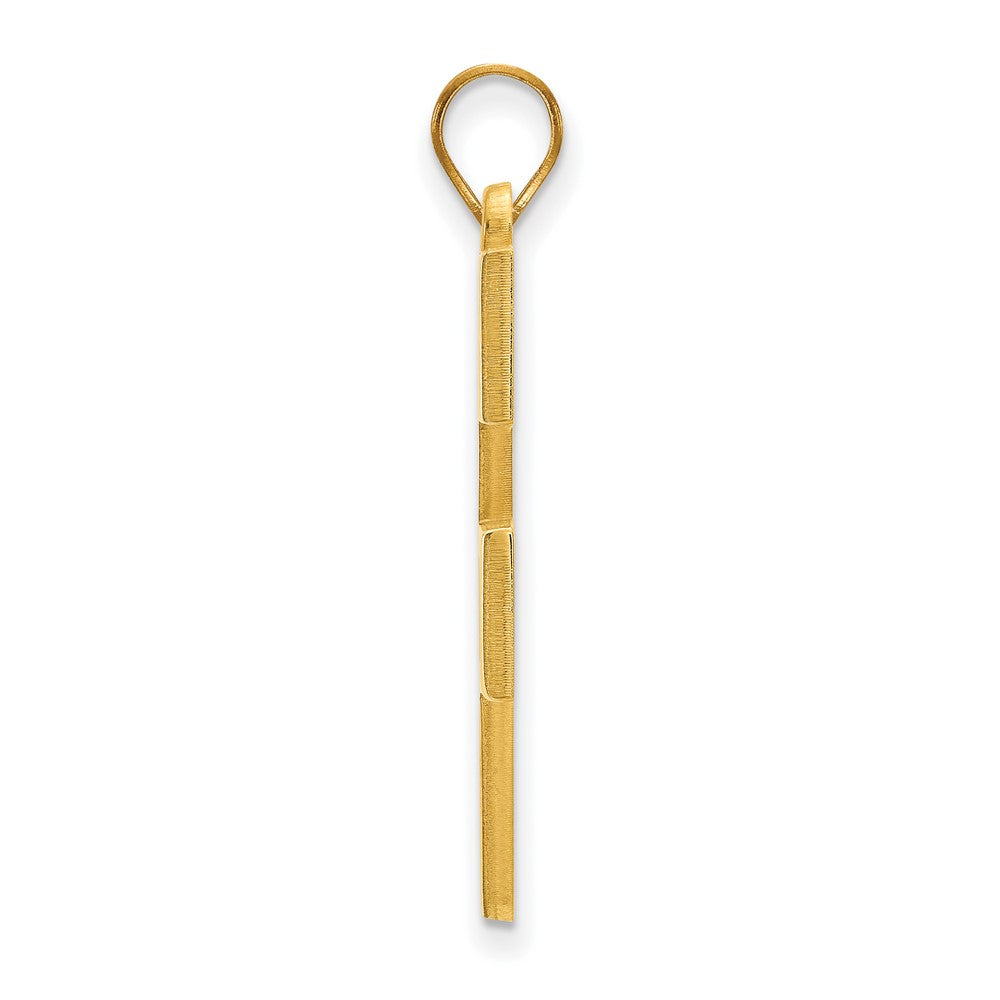 14K Yellow Gold Logoart West Virginia University W V Extra Large Pendant