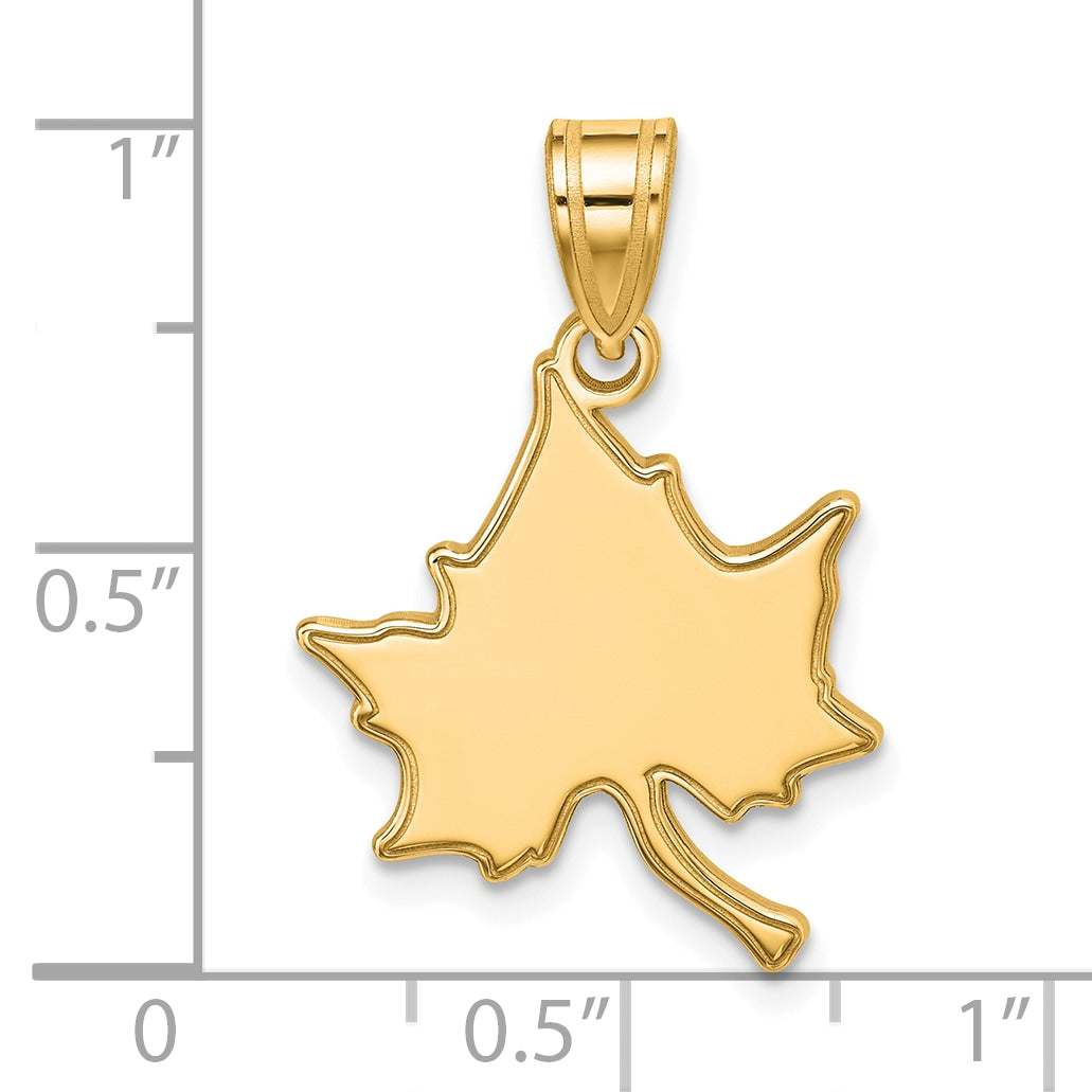 14K Yellow Gold Logoart Indiana State University I S Large Pendant