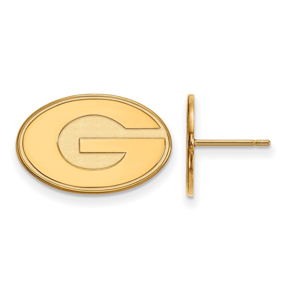 10K Yellow Gold Logoart University Of Georgia Letter G Small Post Earrings