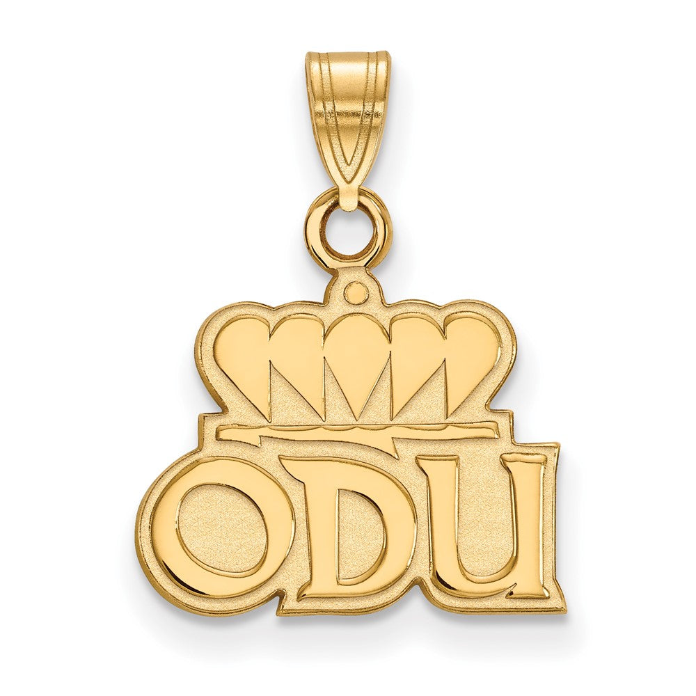 14K Yellow Gold Logoart Old Dominion University O D U Small Pendant